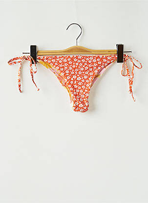 Maudymosi kelnaitės gėlių raštas bikini oranžinė SANS MARQUE moteris