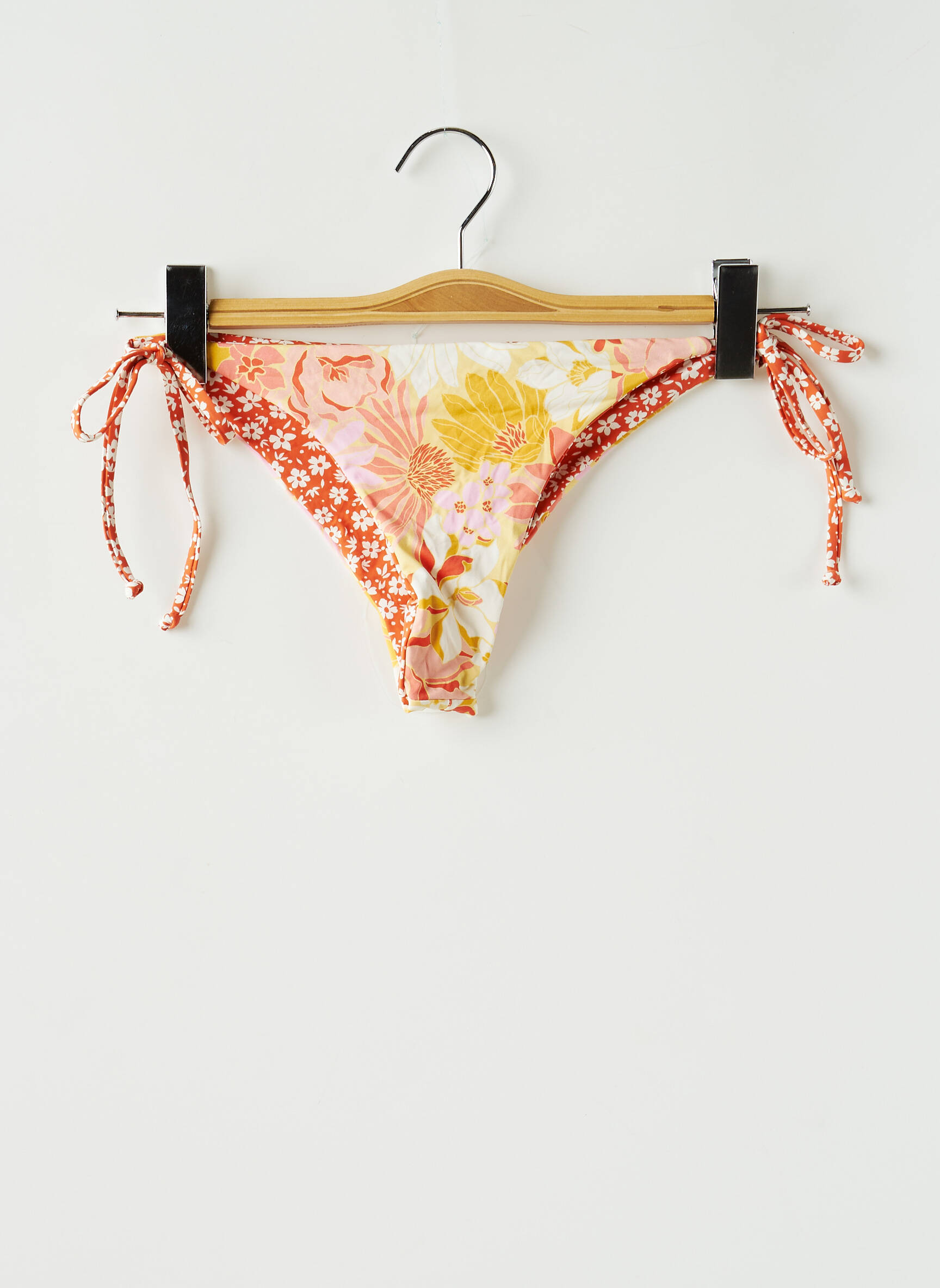 Maudymosi kelnaitės gėlių raštas bikini oranžinė SANS MARQUE moteris