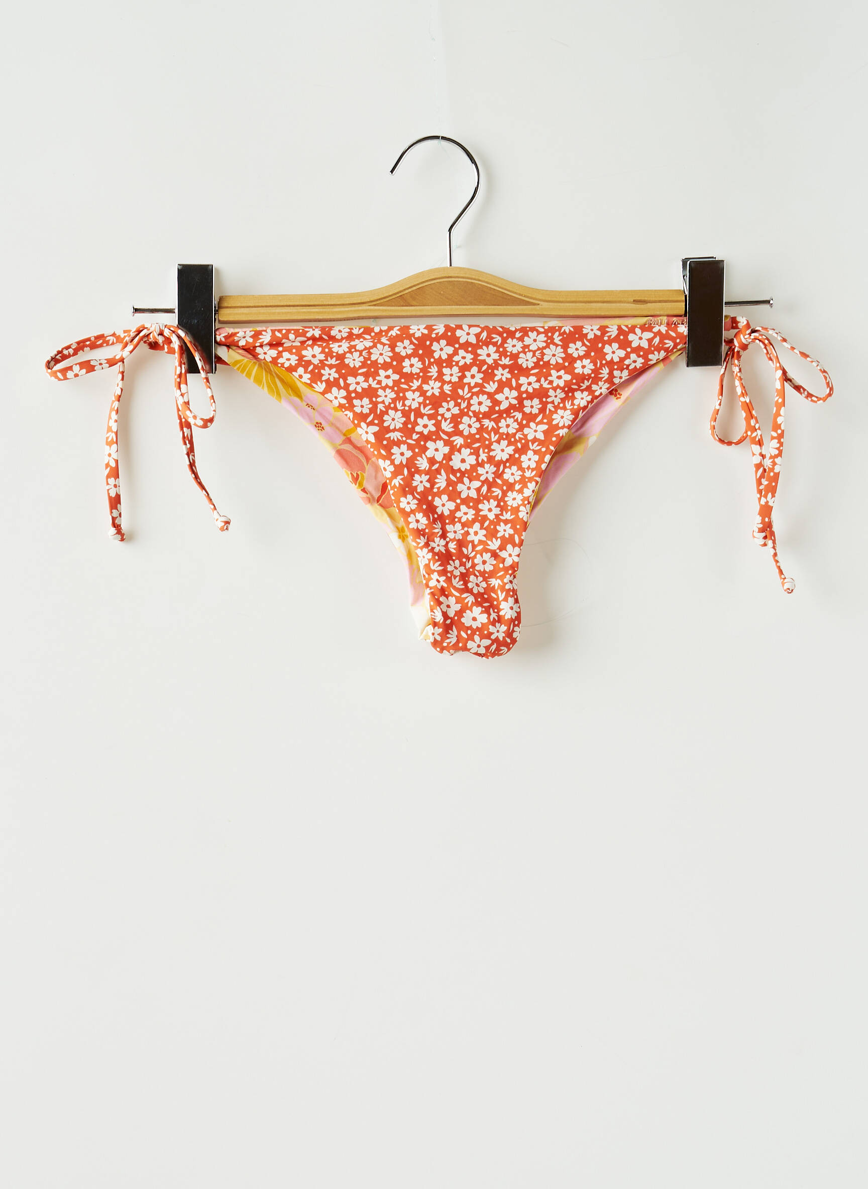 Maudymosi kelnaitės gėlių raštas bikini oranžinė SANS MARQUE moteris