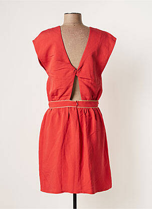 Pusilgių suknelė trumpas rankovės trumpas rankovės oranžinė OPULLENCE moteris