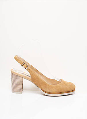 Sandalai/nu pėdos užsegimas kilpa(s) kulnas nuo 7 iki 9 cm rudas GADEA moteris