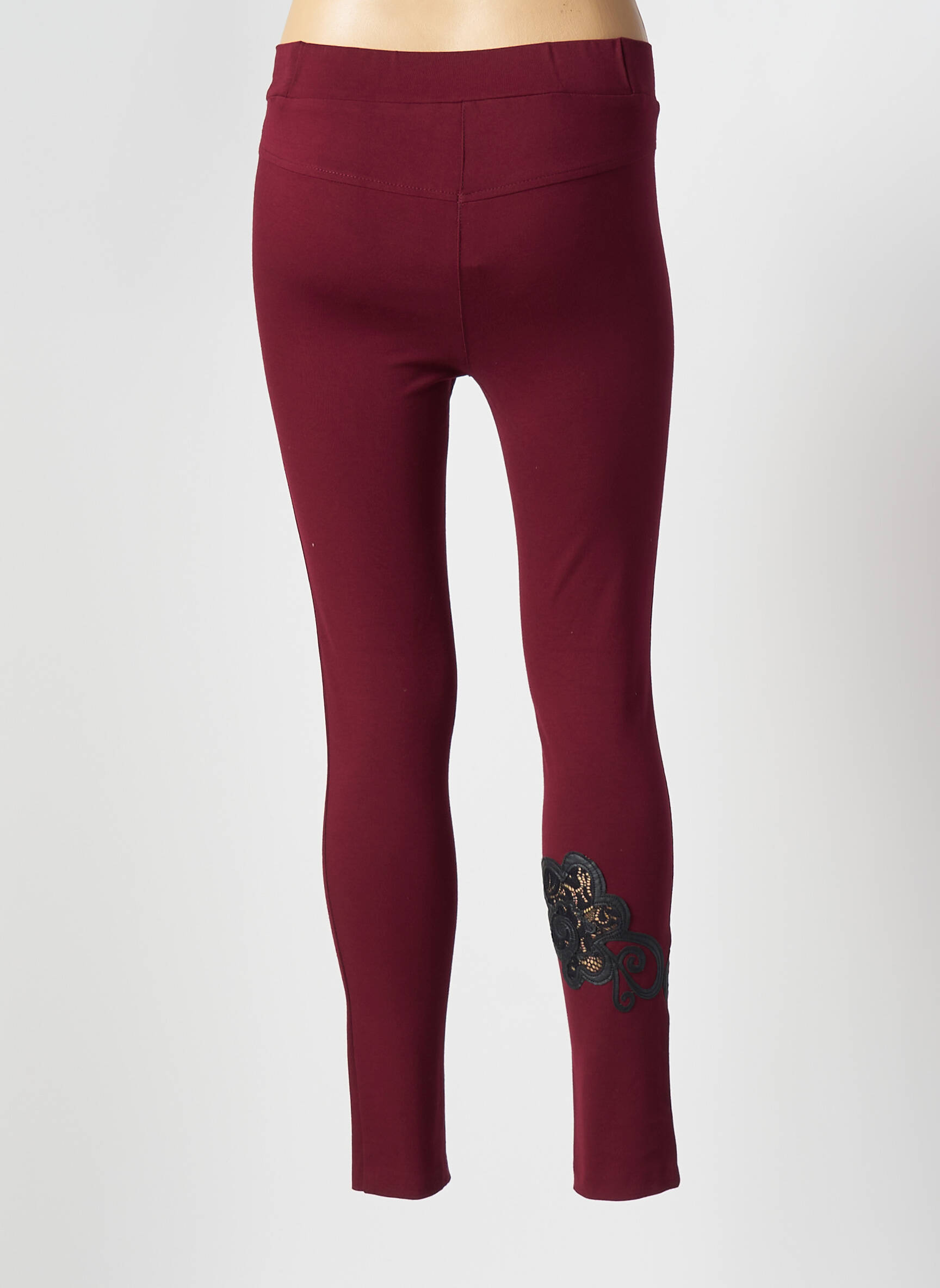 Legingas jersey audinys normala dydis raudona AQUAJEANS moteris