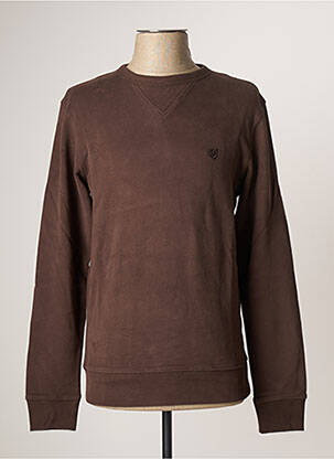 Mikroskopas siuvinėjimas ilgos rankovės rudas JACK & JONES vyras