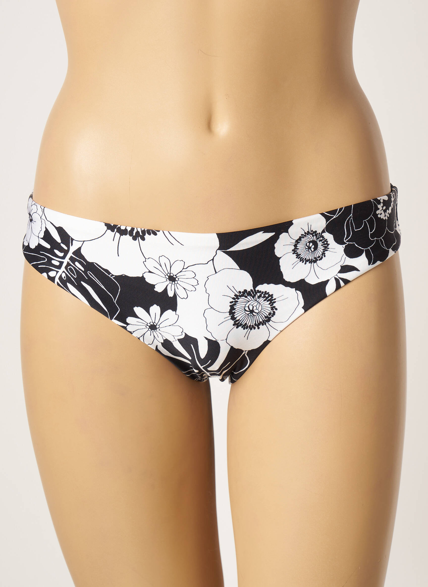 Maudymosi kelnaitės gėlių raštas kelnaitės juodas SEAFOLLY moteris