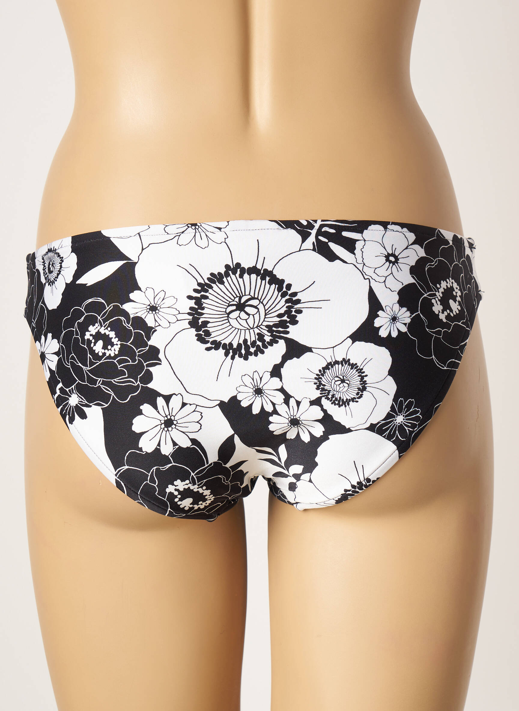 Maudymosi kelnaitės gėlių raštas kelnaitės juodas SEAFOLLY moteris