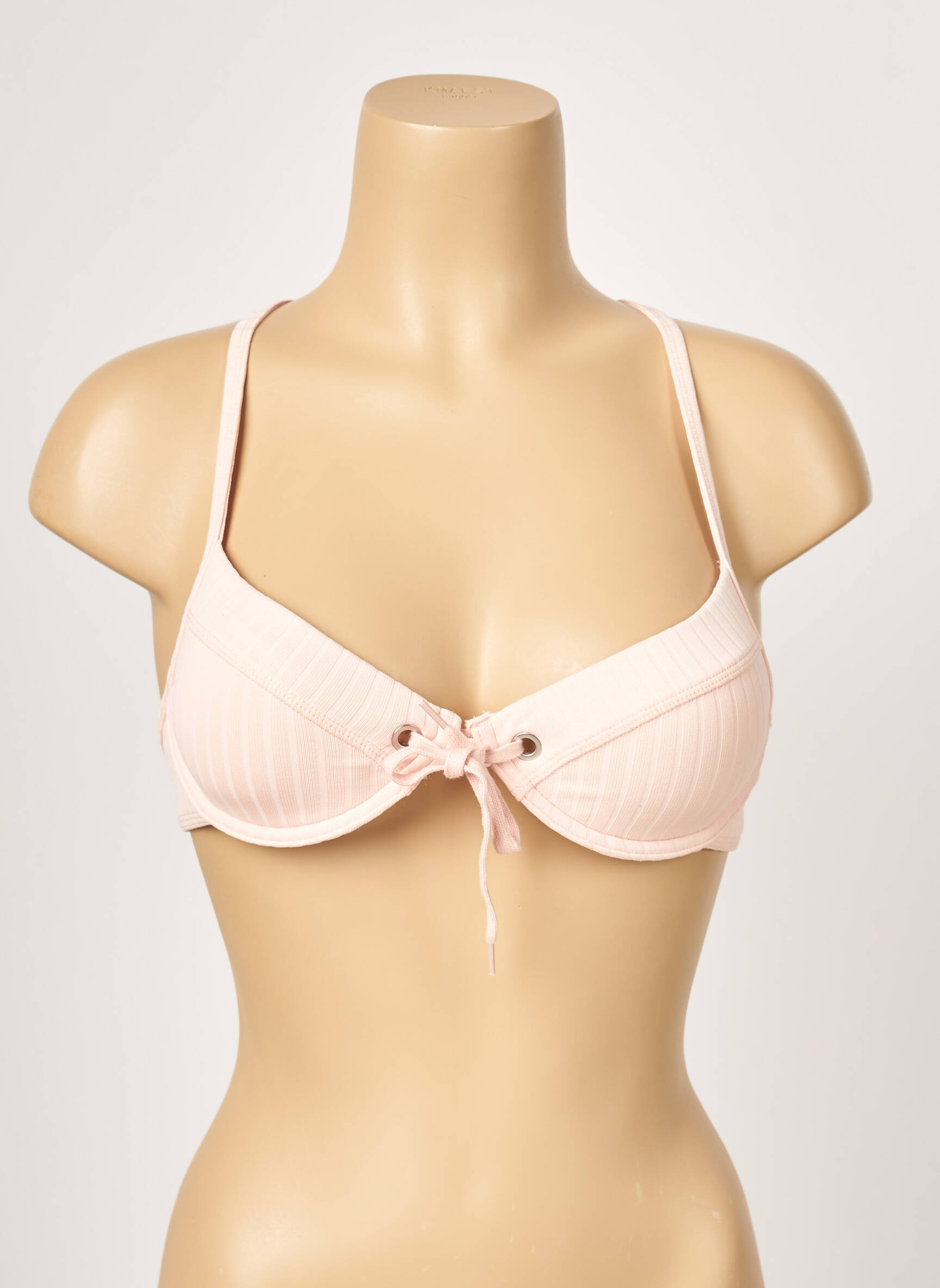 Maudymosi viršūnė reguliuojamos elastinės petnešos push-up liemenėlė su aukštu palaikymu rožinė SEAFOLLY moteris