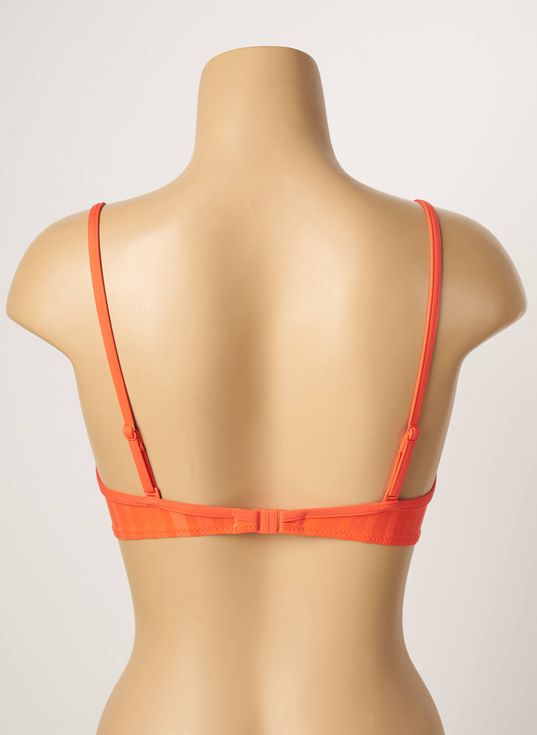 Maudymosi viršūnė tamprumas push-up liemenėlė su aukštu palaikymu oranžinė CHERRY BEACH moteris