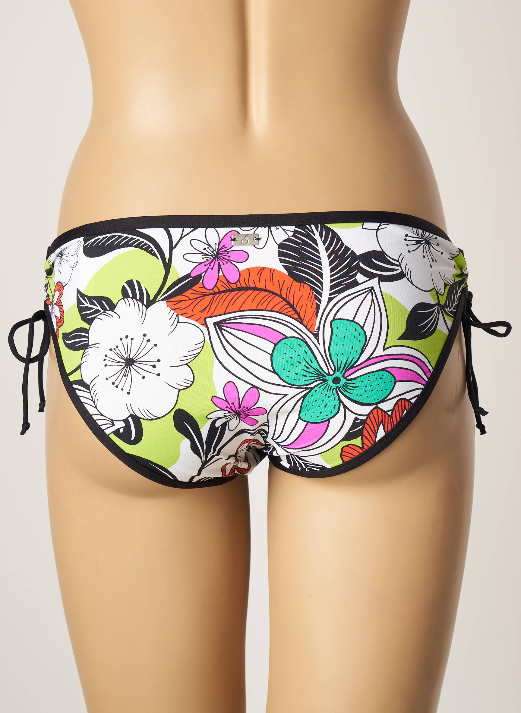 Maudymosi kelnaitės gėlių raštas kelnaitės baltas CHERRY BEACH moteris