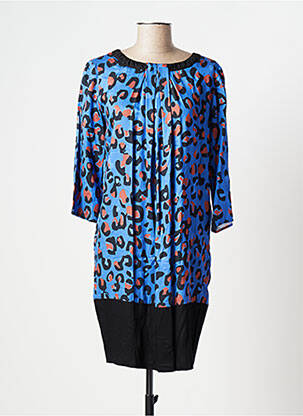 Pusilgių suknelė 3/4 rankovės 3/4 rankovės mėlyna TRUSSARDI JEANS moteris