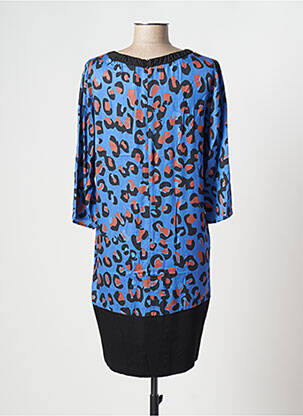 Pusilgių suknelė 3/4 rankovės 3/4 rankovės mėlyna TRUSSARDI JEANS moteris