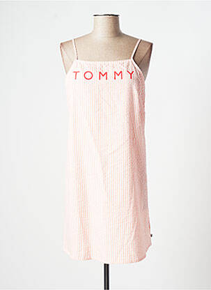 Trumpa suknelė išplatėjusi kirpimas plonos dirželiai oranžinė TOMMY HILFIGER moteris