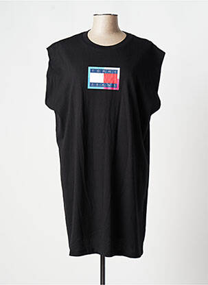Pusilgių suknelė trumpas rankovės trumpas rankovės juodas TOMMY HILFIGER moteris