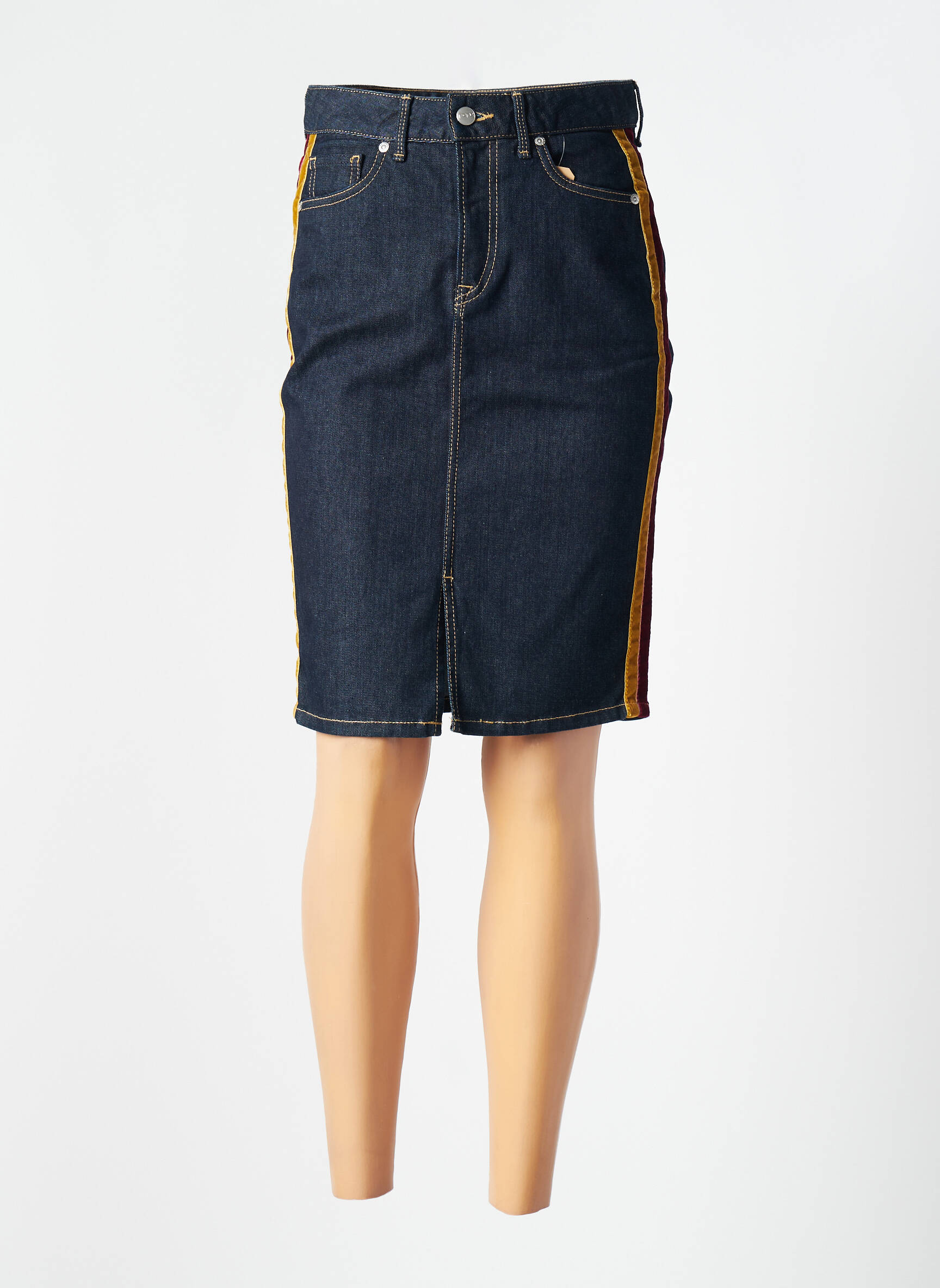 Pusilgis sijonas tamprumas mėlyna PEPE JEANS moteris