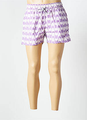 Maudymosi šortas fantazijos raštas violetinis COLLECTION vyras