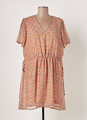 Trumpa suknelė sklandi forma trumpas rankovės oranžinė VILA moteris