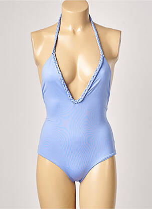 Vienos dalies maudymosi kostiumas elastinės petnešos violetinis ALMA DA ONDA moteris