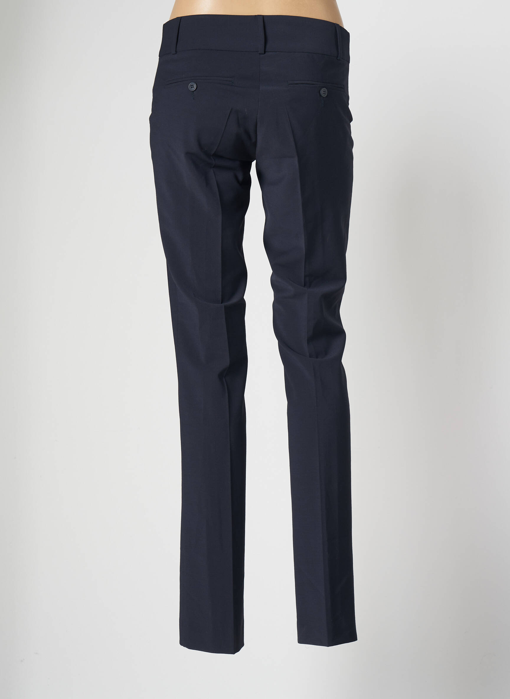 Nėštumo kelnės tamprumas mėlyna SLACKS & CO moteris