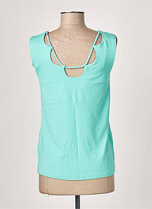 Marškiniai be rankovių tamprumas be rankų žalias DIANE LAURY moteris