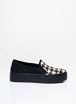 Slip-on batai kompensuotas kulnas plokščias kulnas iki 3 cm juodas DN.SIXTY SEVEN moteris