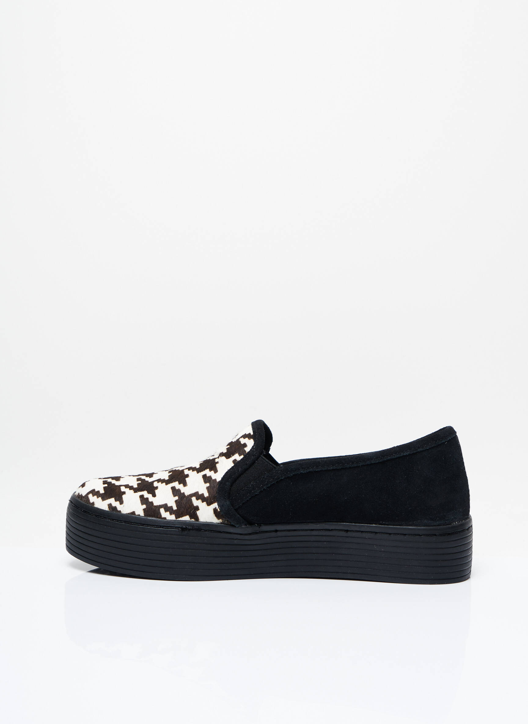 Slip-on batai kompensuotas kulnas plokščias kulnas iki 3 cm juodas DN.SIXTY SEVEN moteris