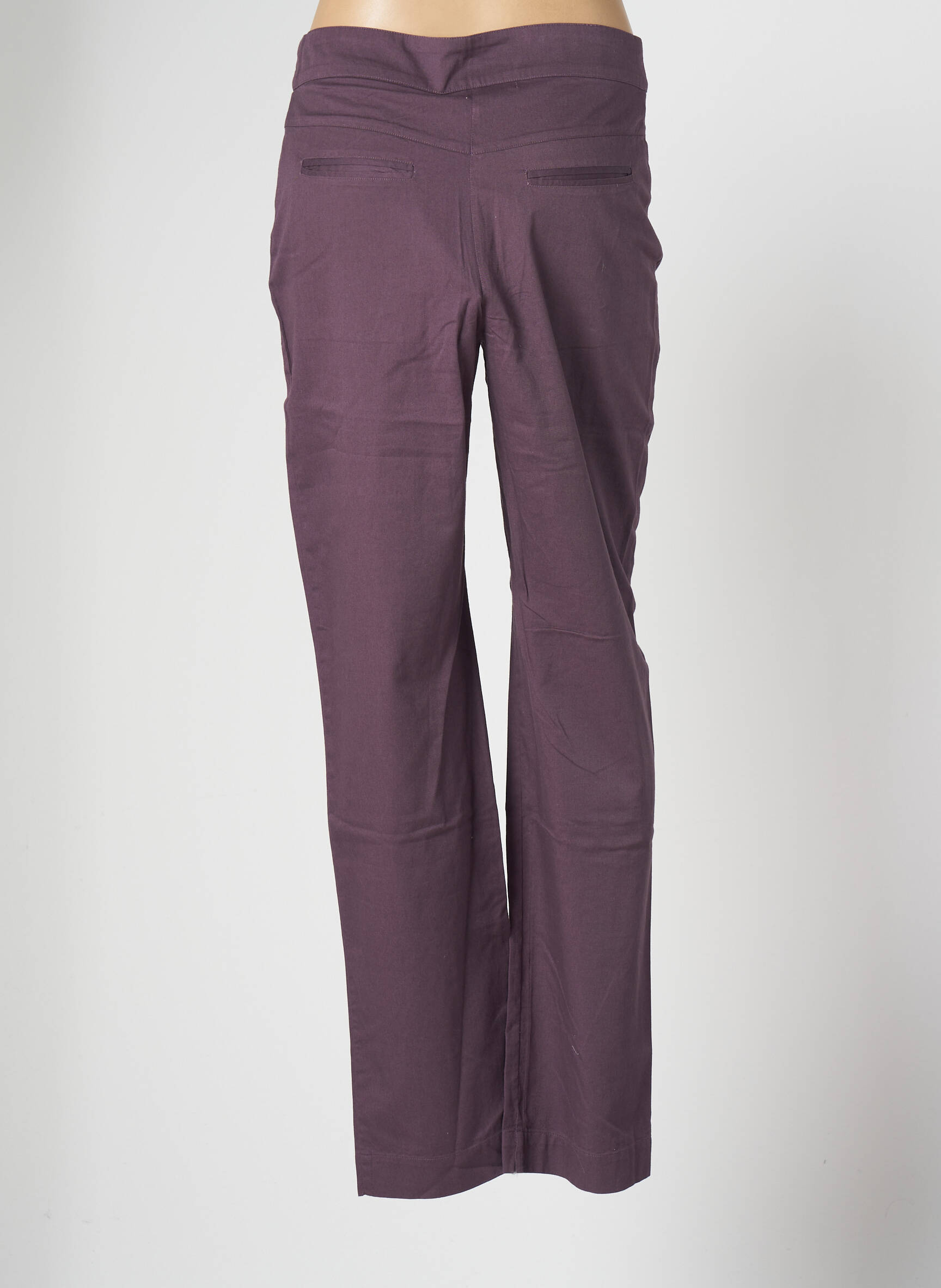 Chino kelnė uždarymas su užtrauktuku po mygtuku uždengimu normala dydis violetinis ALL BEAUTIFUL moteris