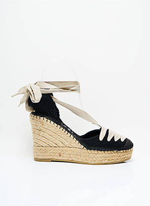 Espadrilės šnervių uždarymas kulnas nuo 7 iki 9 cm juodas LA MAISON DE L'ESPADRILLE moteris