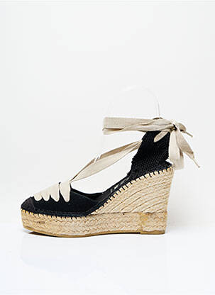 Espadrilės šnervių uždarymas kulnas nuo 7 iki 9 cm juodas LA MAISON DE L'ESPADRILLE moteris