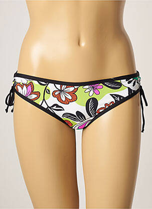 Maudymosi kelnaitės gėlių raštas bikini baltas CHERRY BEACH moteris