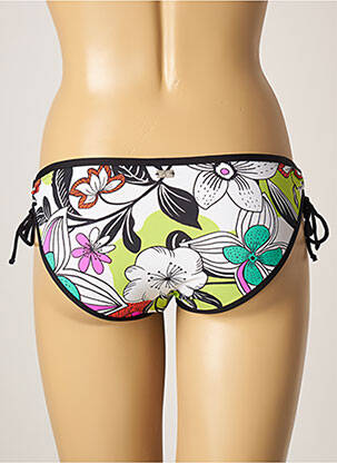 Maudymosi kelnaitės gėlių raštas bikini baltas CHERRY BEACH moteris