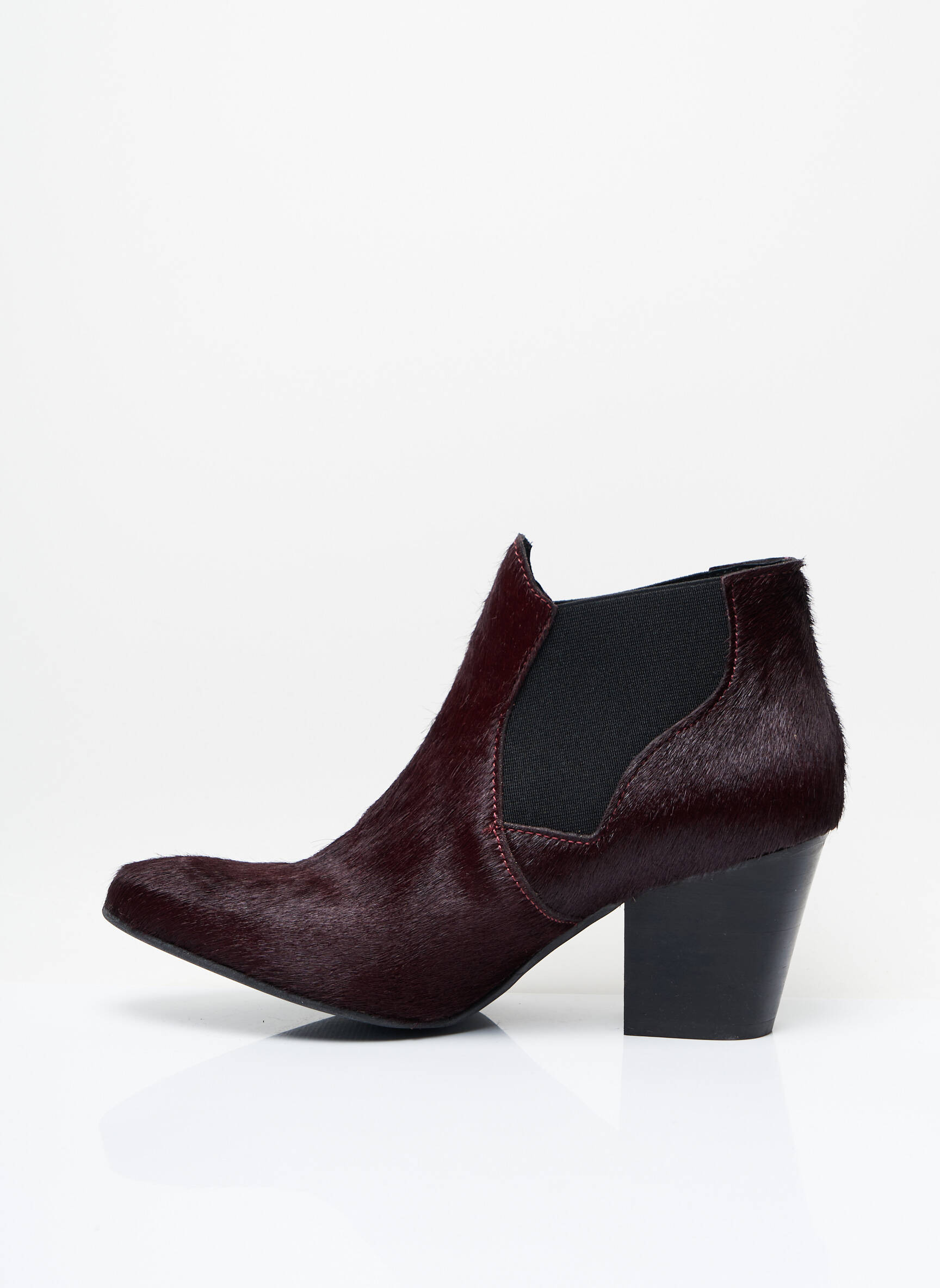 Batai/botai kulnas nuo 7 iki 9 cm violetinis COPENHAGEN moteris