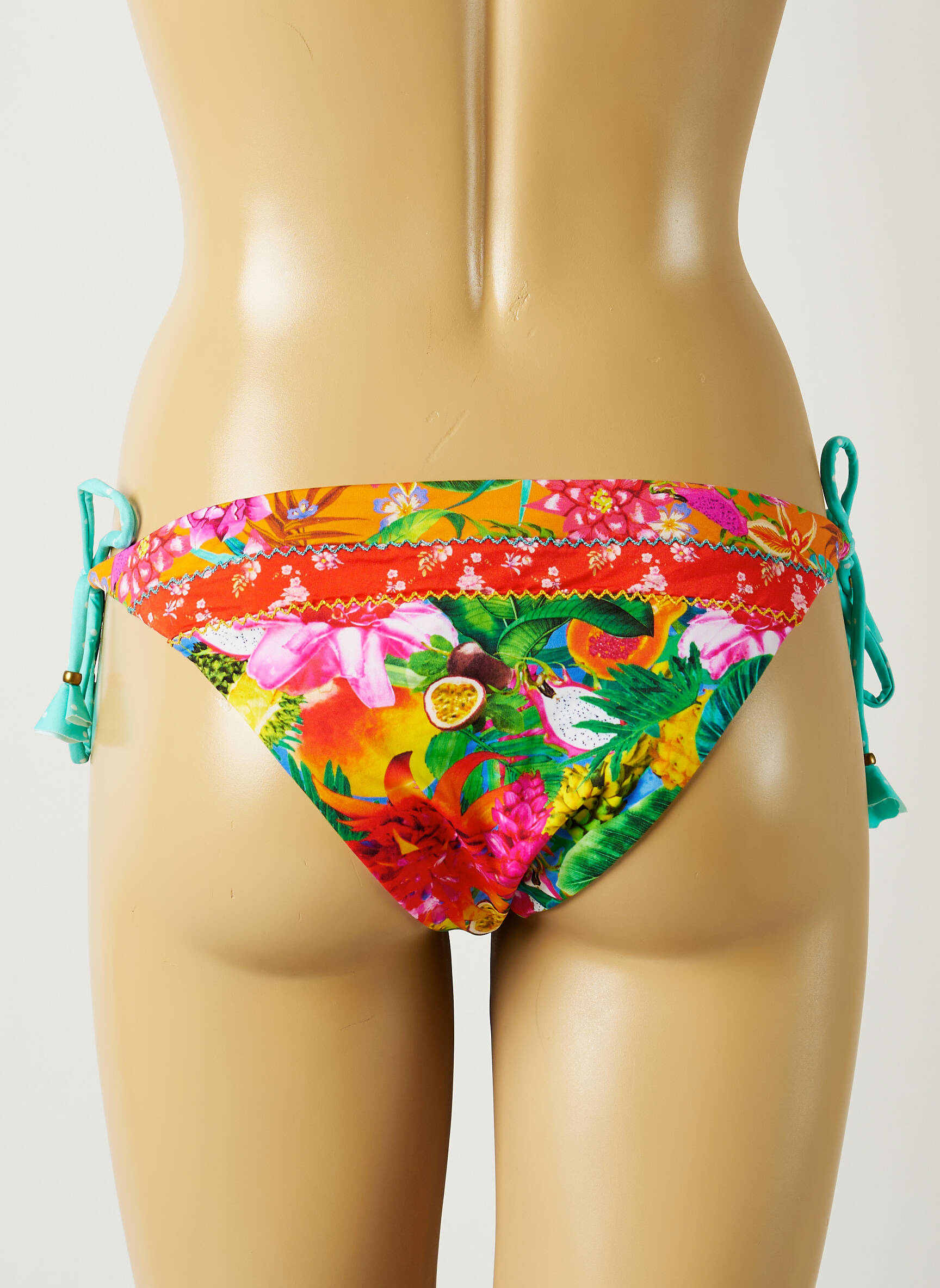Maudymosi kelnaitės tiesioginis dažymas spausdinimas bikini oranžinė BANANA MOON moteris