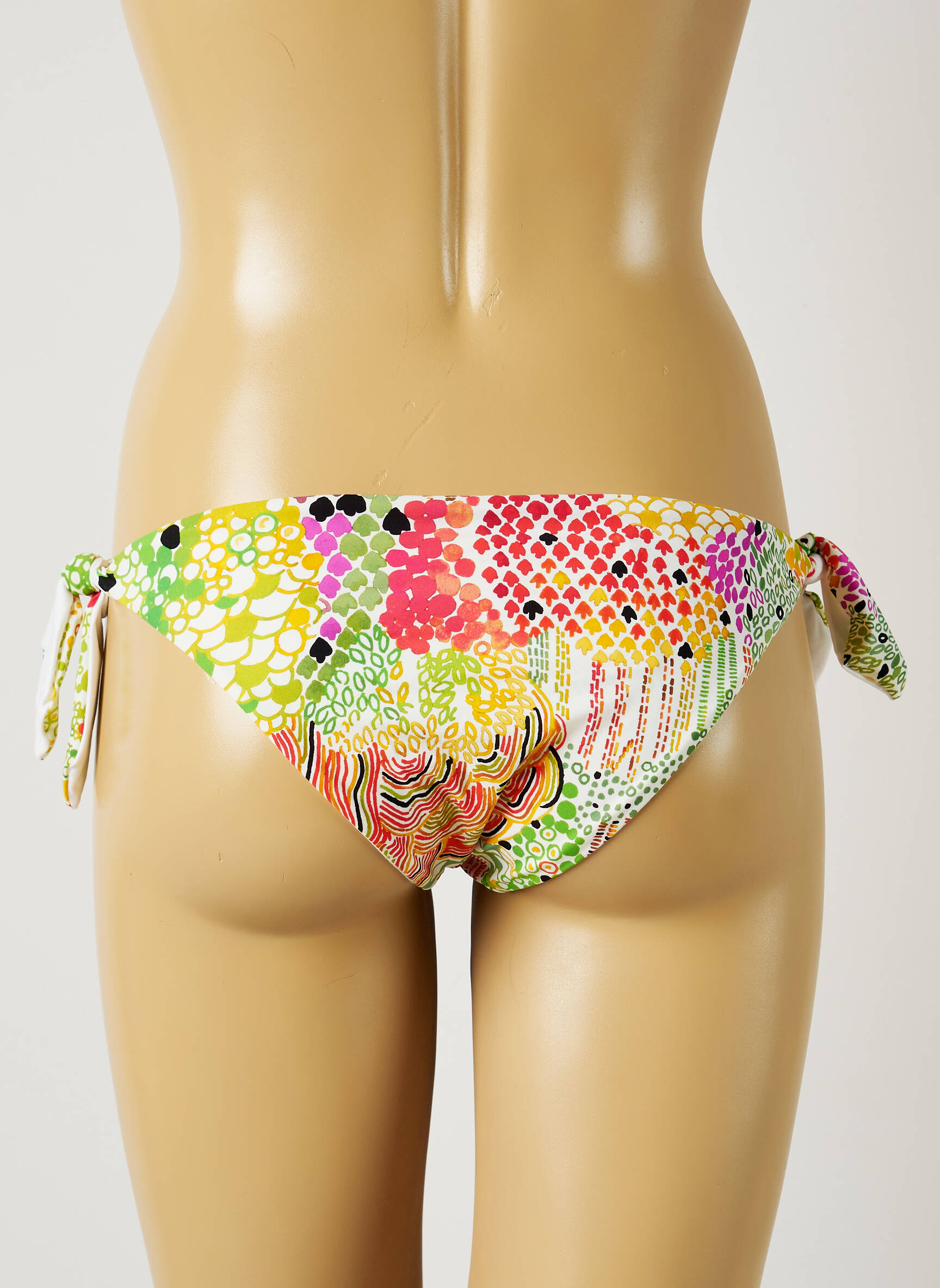Maudymosi kelnaitės fantazijos raštas bikini žalias EMAMO moteris
