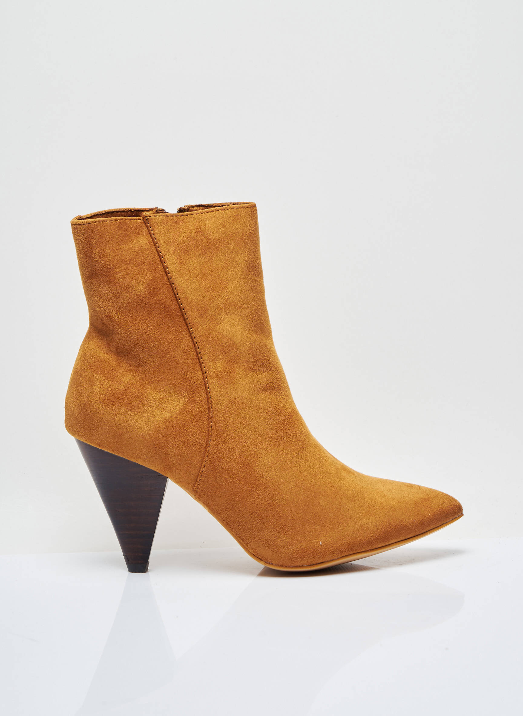Batai/botai užtrauktukas uždarymas kulnas nuo 7 iki 9 cm rudas I LOVE SHOES moteris