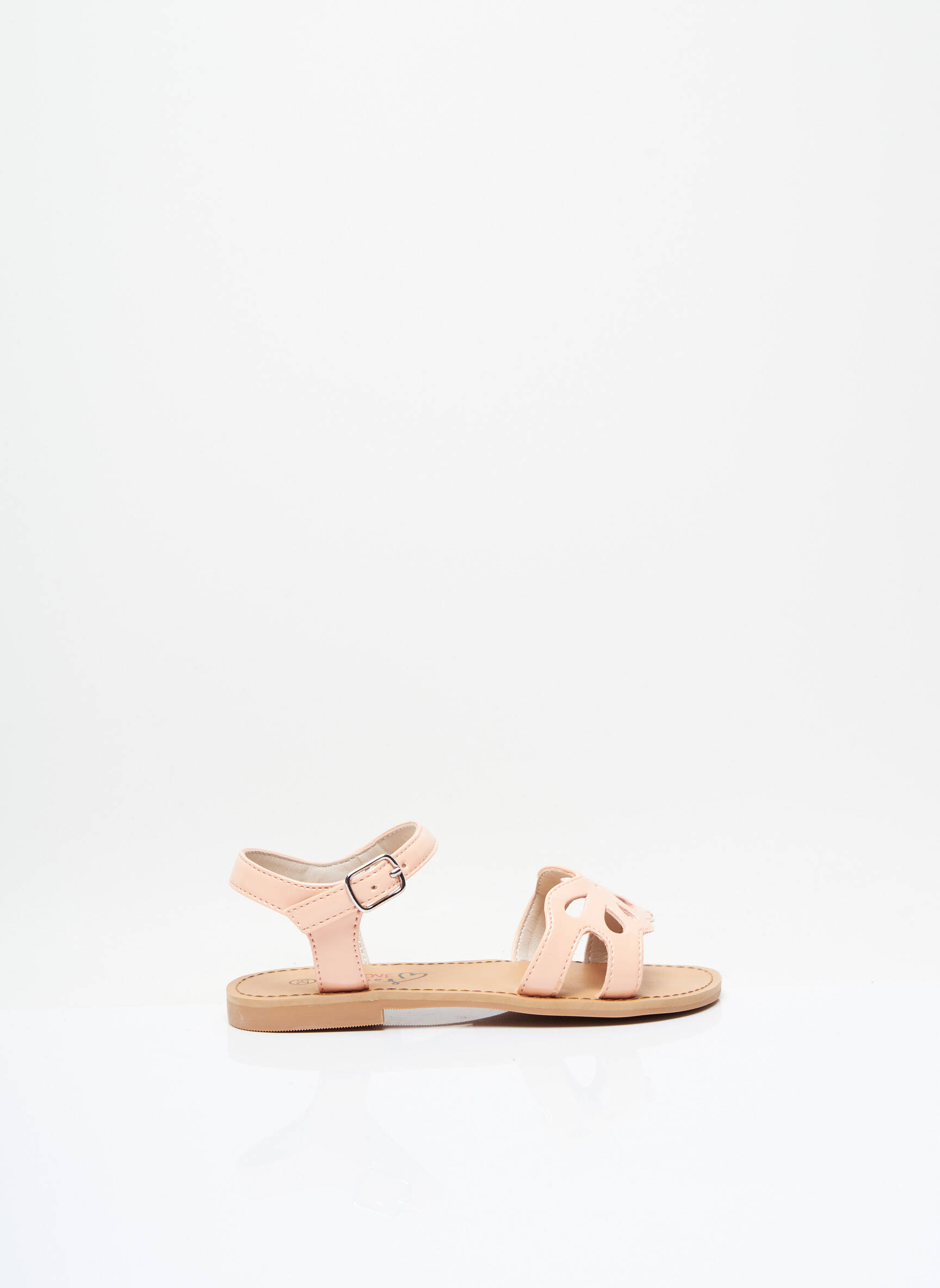 Sandalai/nu pėdos lakuotas audinys chiquet rožinė I LOVE SHOES mergina