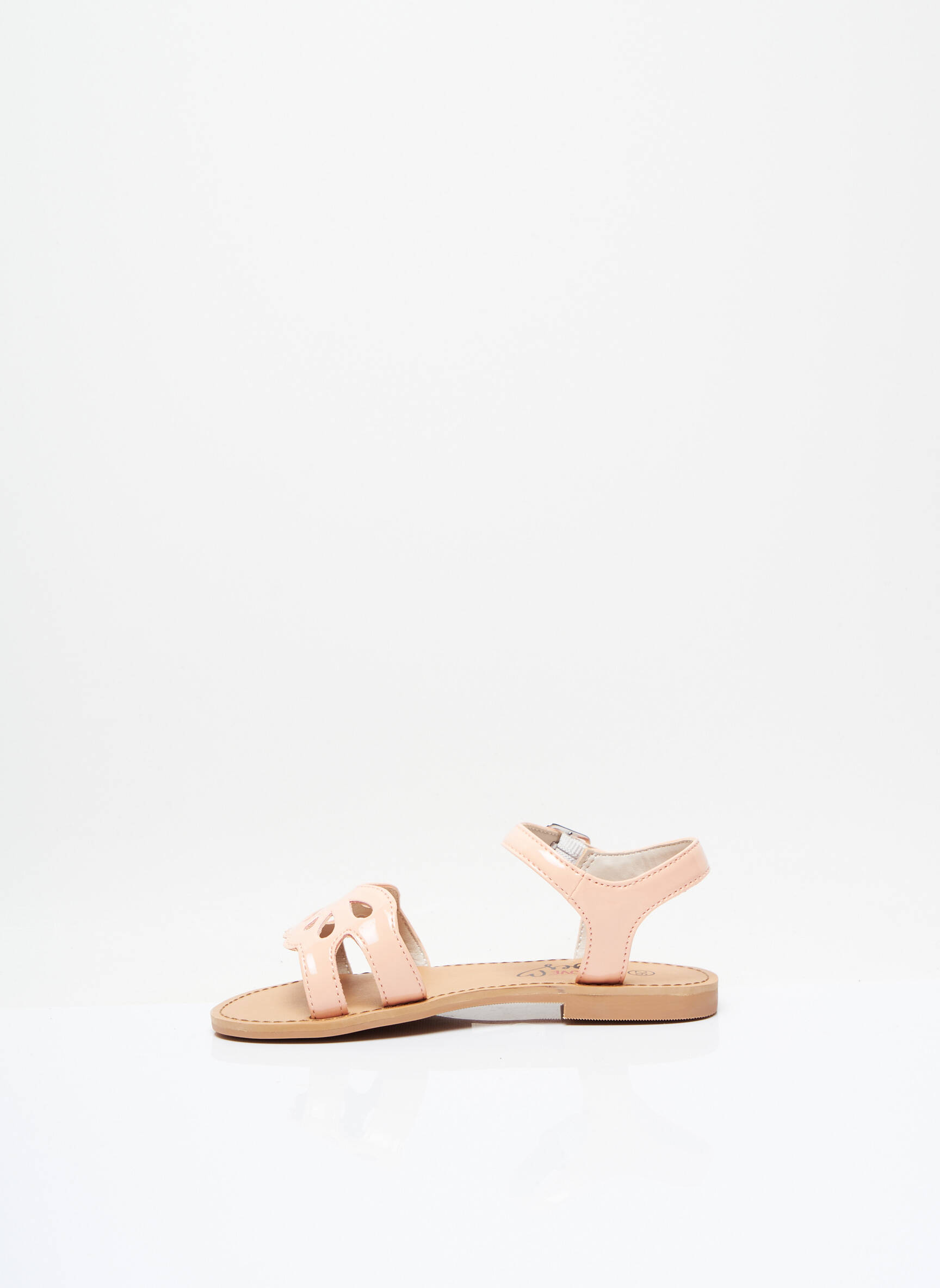 Sandalai/nu pėdos lakuotas audinys chiquet rožinė I LOVE SHOES mergina