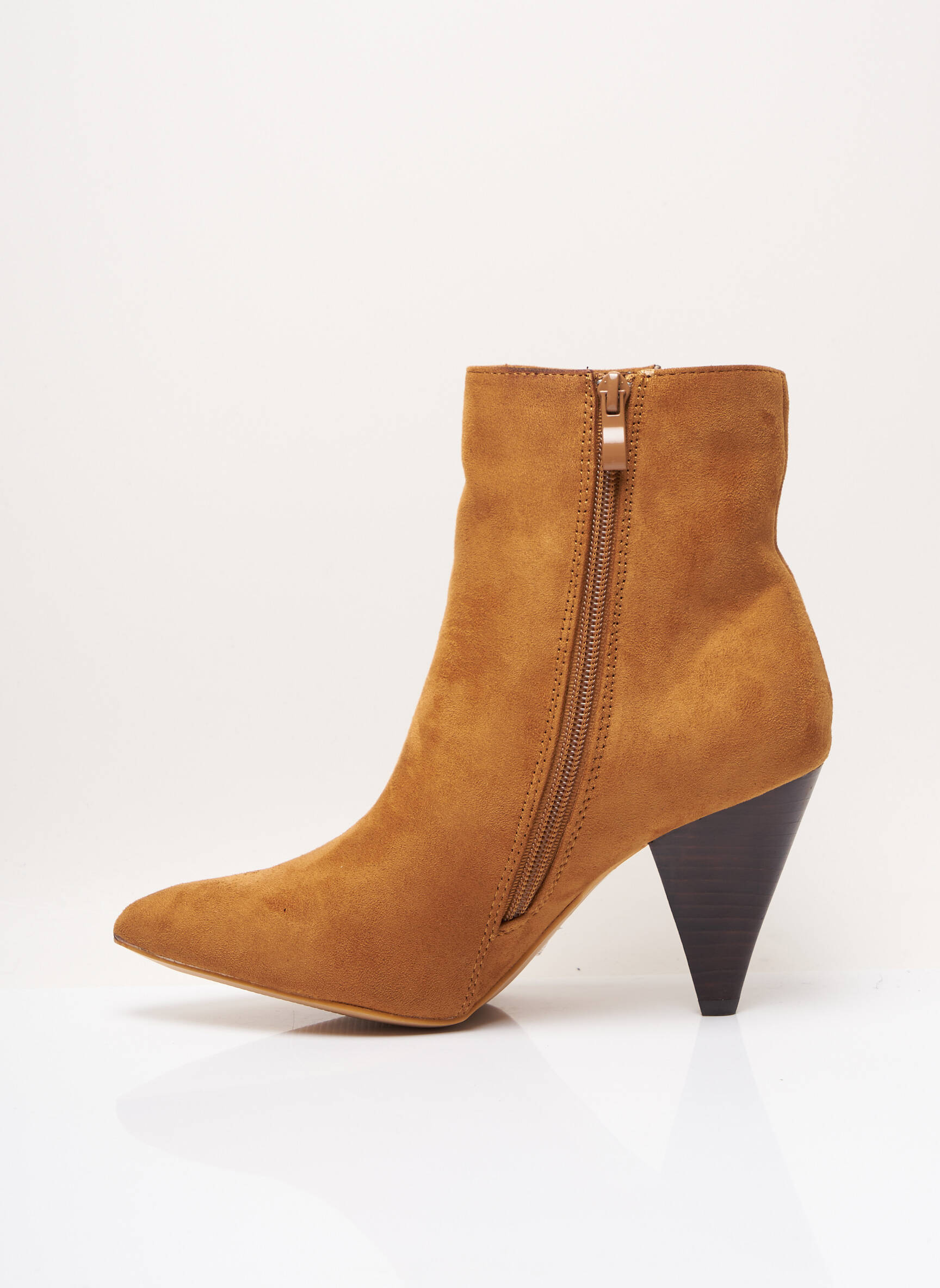 Batai/botai užtrauktukas uždarymas kulnas nuo 7 iki 9 cm rudas I LOVE SHOES moteris