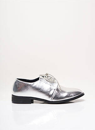 Derbiai lygus medžiaga plokščias kulnas iki 3 cm pilka I LOVE SHOES moteris