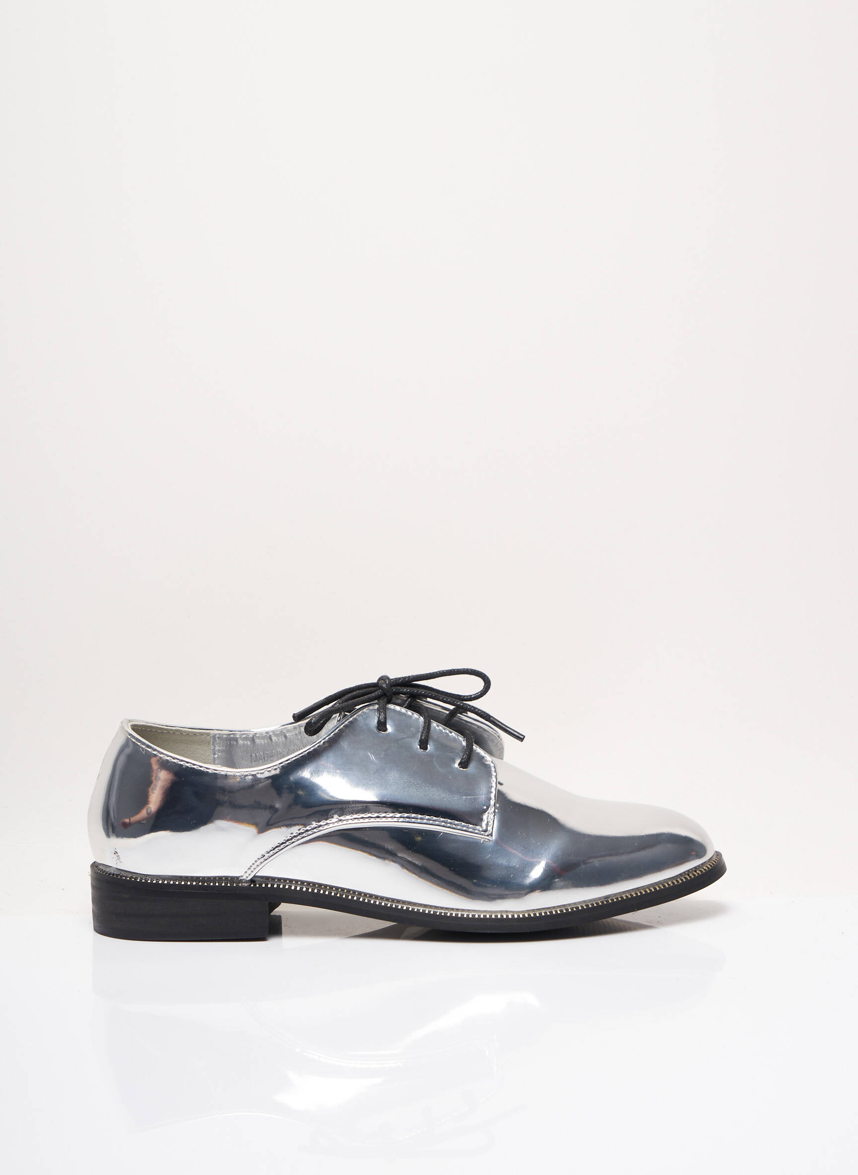 Derbiai lygus medžiaga plokščias kulnas iki 3 cm pilka I LOVE SHOES moteris