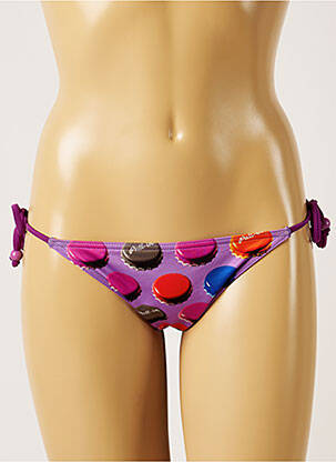 Maudymosi kelnaitės fantazijos raštas bikini violetinis PULL IN moteris