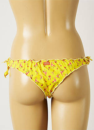 Maudymosi kelnaitės gėlių raštas bikini geltona BANANA MOON moteris