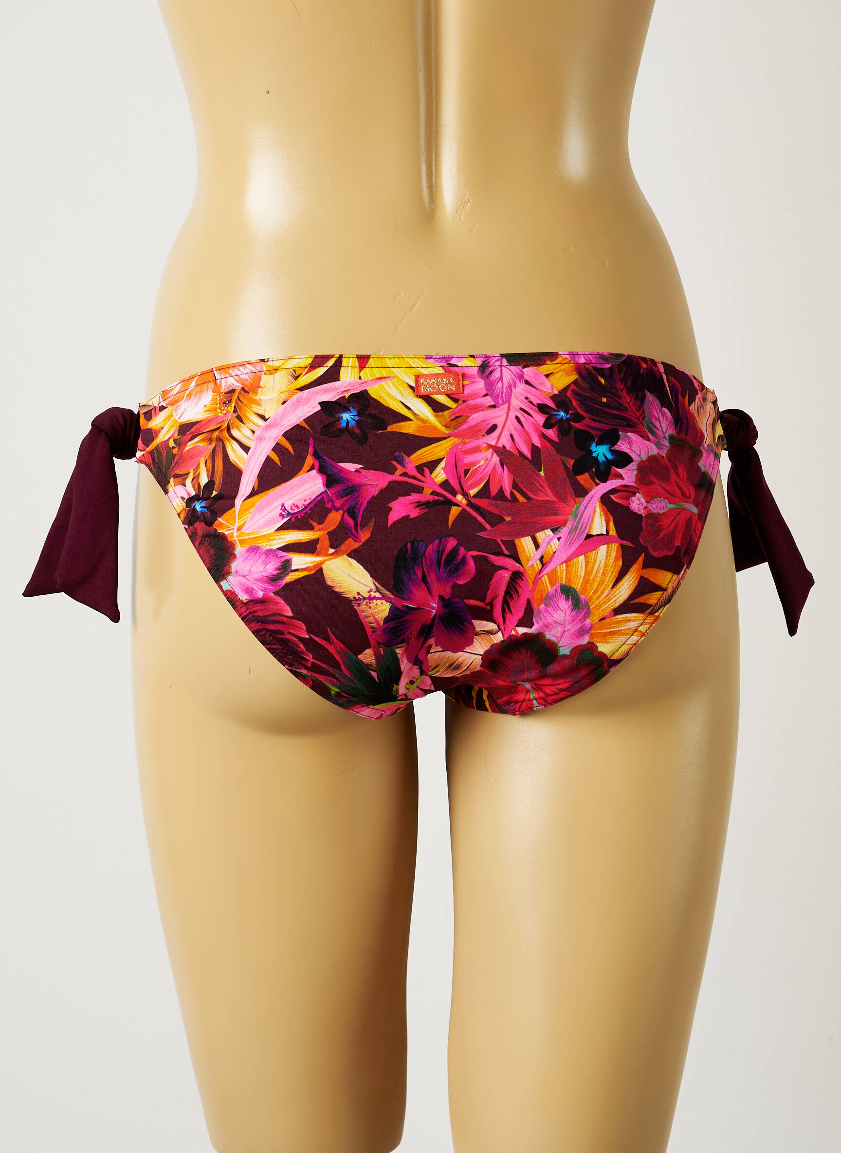 Maudymosi kelnaitės tiesioginis dažymas spausdinimas bikini rožinė BANANA MOON moteris