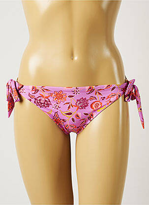 Maudymosi kelnaitės gėlių raštas bikini violetinis BANANA MOON moteris