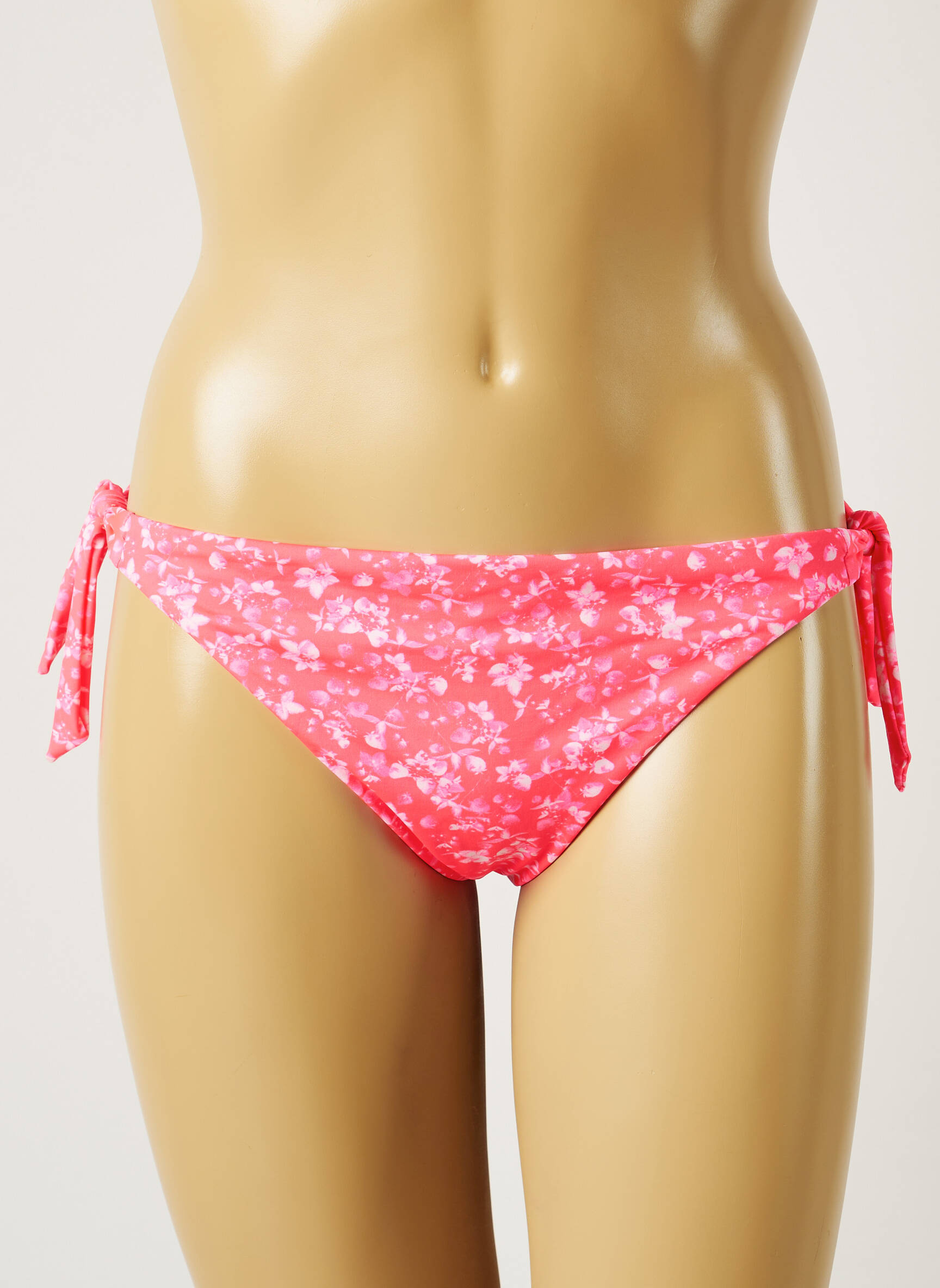 Maudymosi kelnaitės gėlių raštas bikini rožinė BANANA MOON moteris