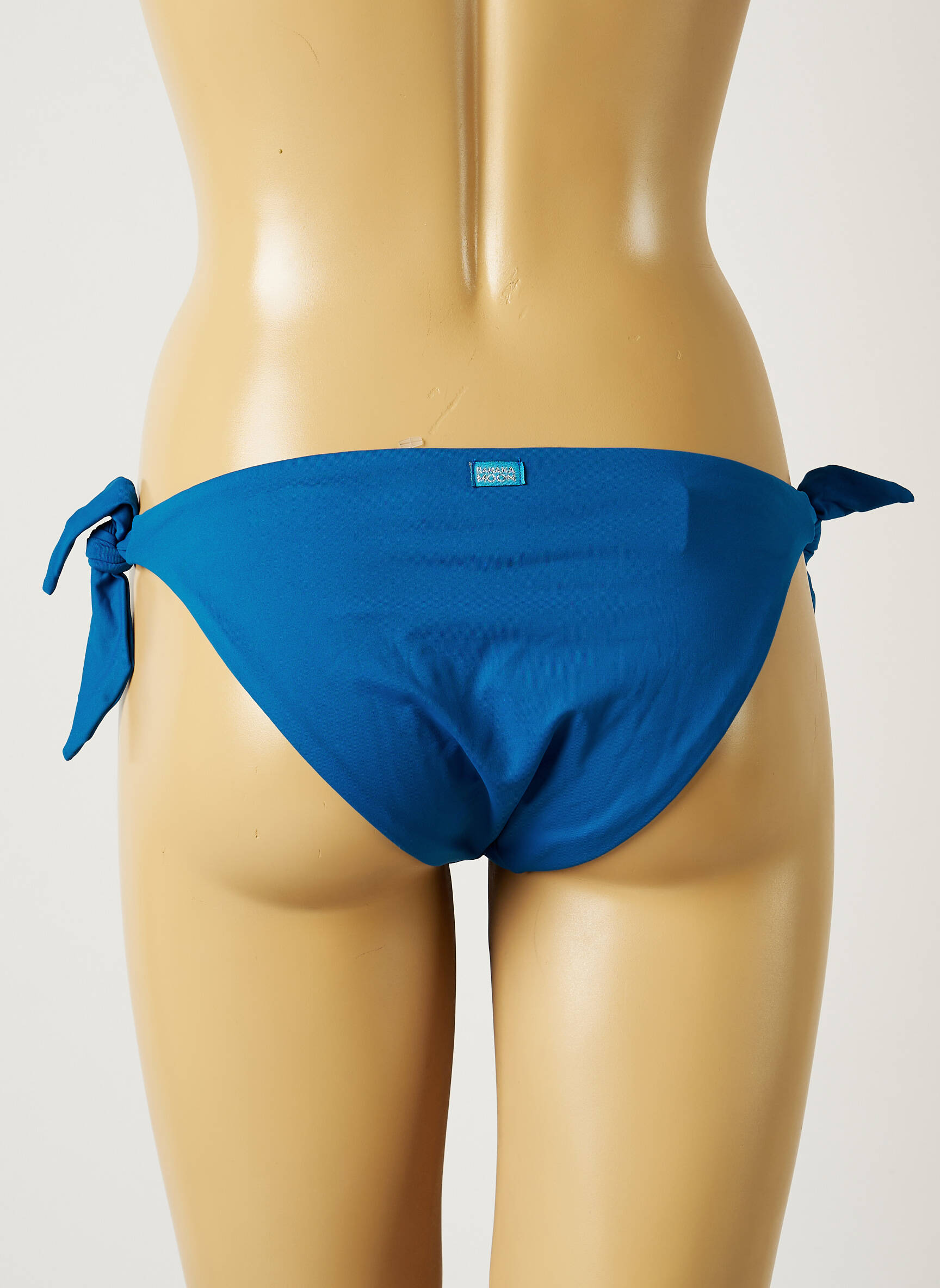 Maudymosi kelnaitės užsegimas su raišteliais bikini mėlyna BANANA MOON moteris