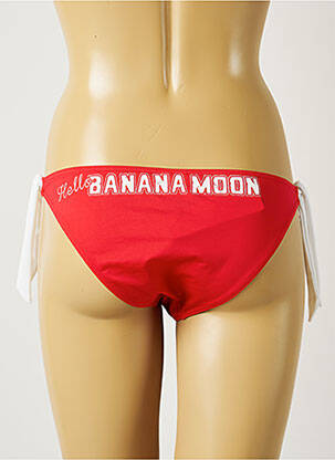 Maudymosi kelnaitės satino audinys bikini raudona BANANA MOON moteris