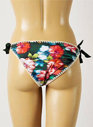 Maudymosi kelnaitės gėlių raštas bikini žalias BANANA MOON moteris