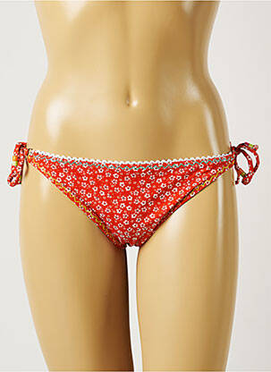 Maudymosi kelnaitės gėlių raštas bikini oranžinė BANANA MOON moteris