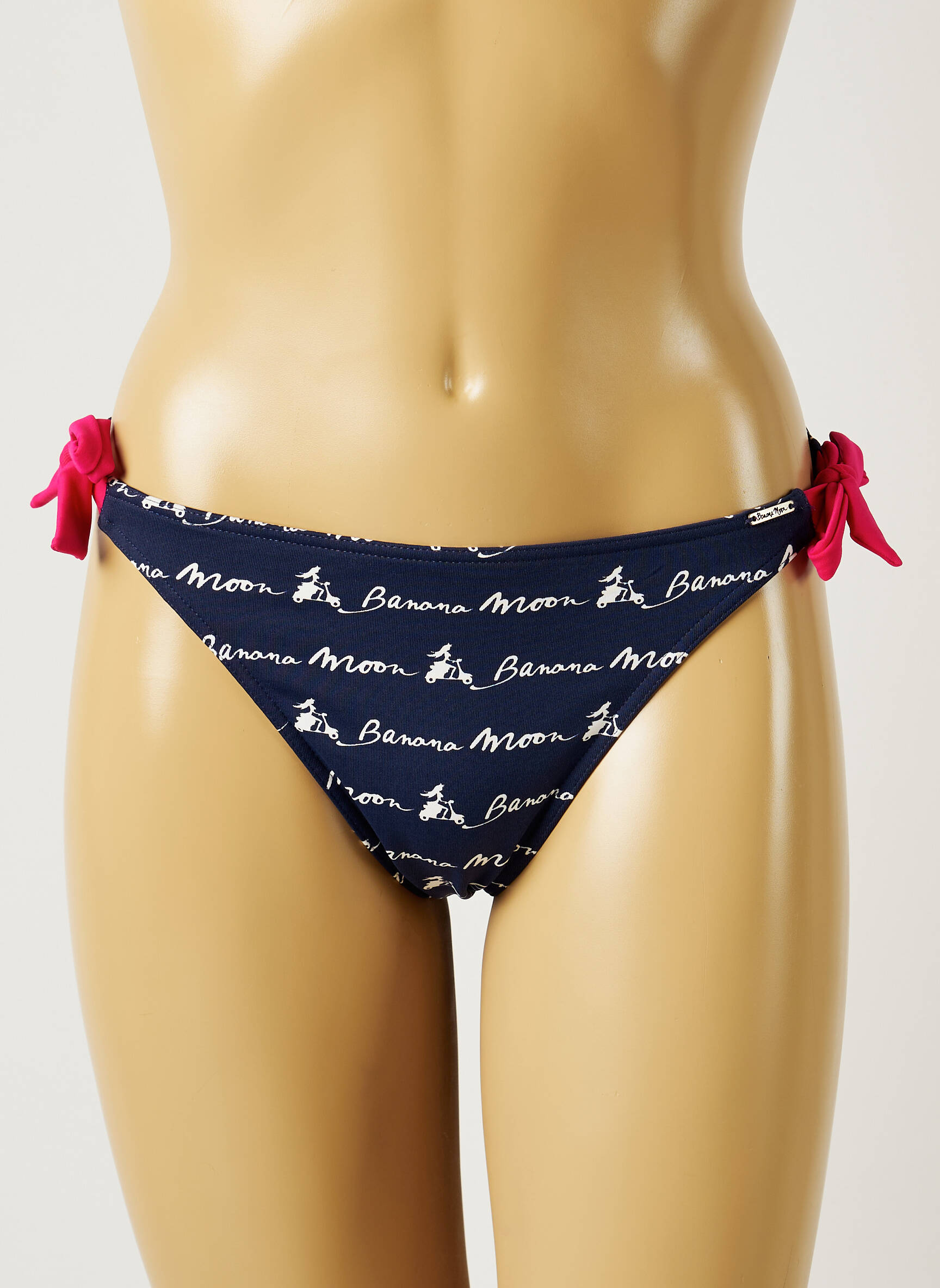 Maudymosi kelnaitės fantazijos raštas bikini mėlyna BANANA MOON moteris
