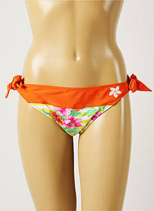 Maudymosi kelnaitės gėlių raštas bikini oranžinė BANANA MOON moteris