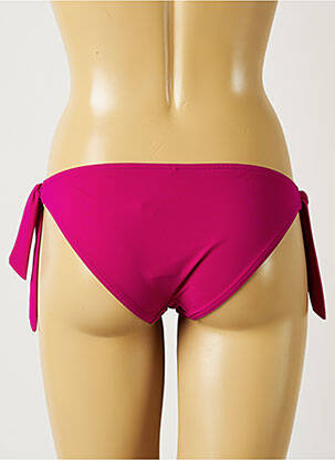 Maudymosi kelnaitės satino efektas bikini violetinis BANANA MOON moteris